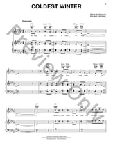 Coldest Winter piano sheet music cover